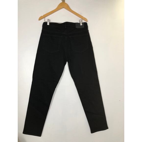 Madewell Relaxed Taper Jeans Stretch Flex Denim Dark Wash Black NWT 32 x 32 - Picture 4 of 9